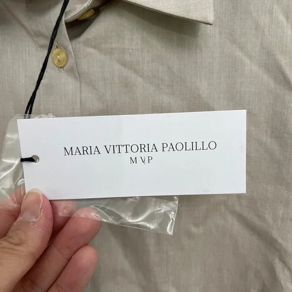 Maria Vittoria Paolillo Boxy Button Down NWT - Picture 2 of 7